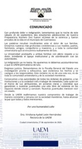 Asesinan a dos estudiantes de la UAEM en Cuernavaca 1 HTQjgenXcAAH9LT