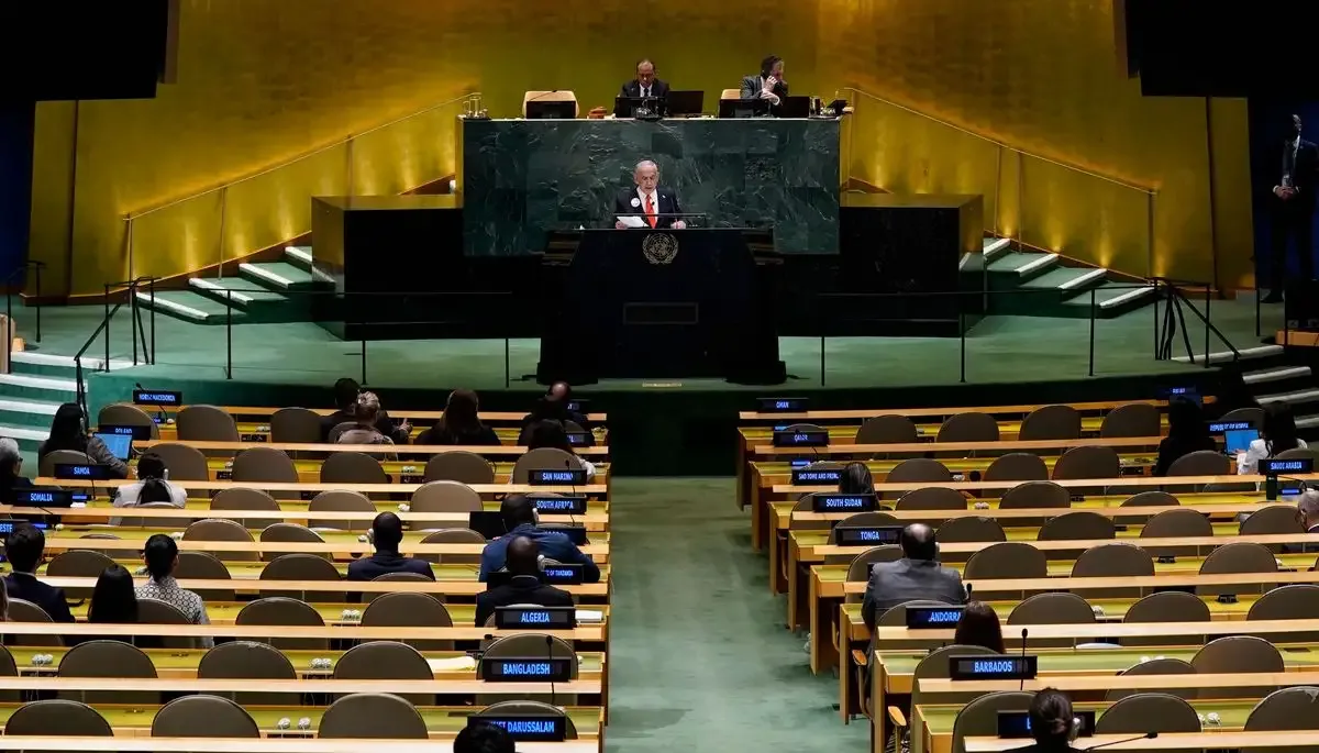 Delegaciones abandonan Asamblea General ONU durante discurso de Netanyahu