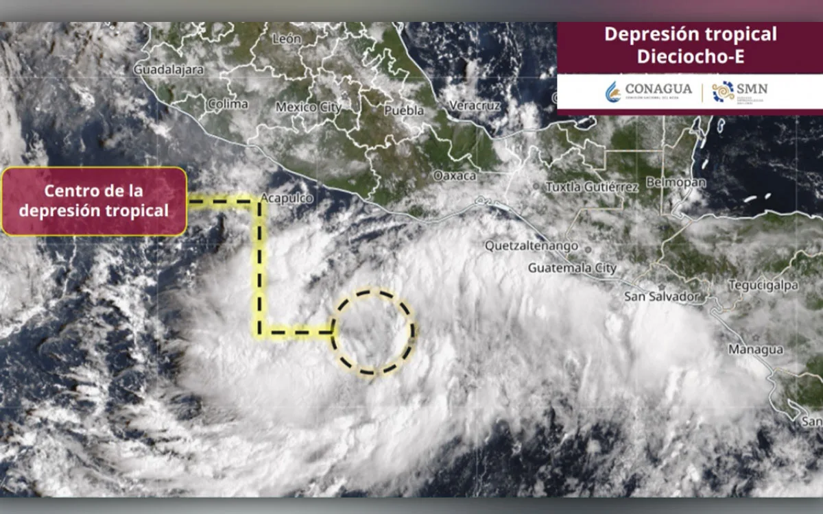La tormenta tropical Rachel se forma en el Pacífico mexicano