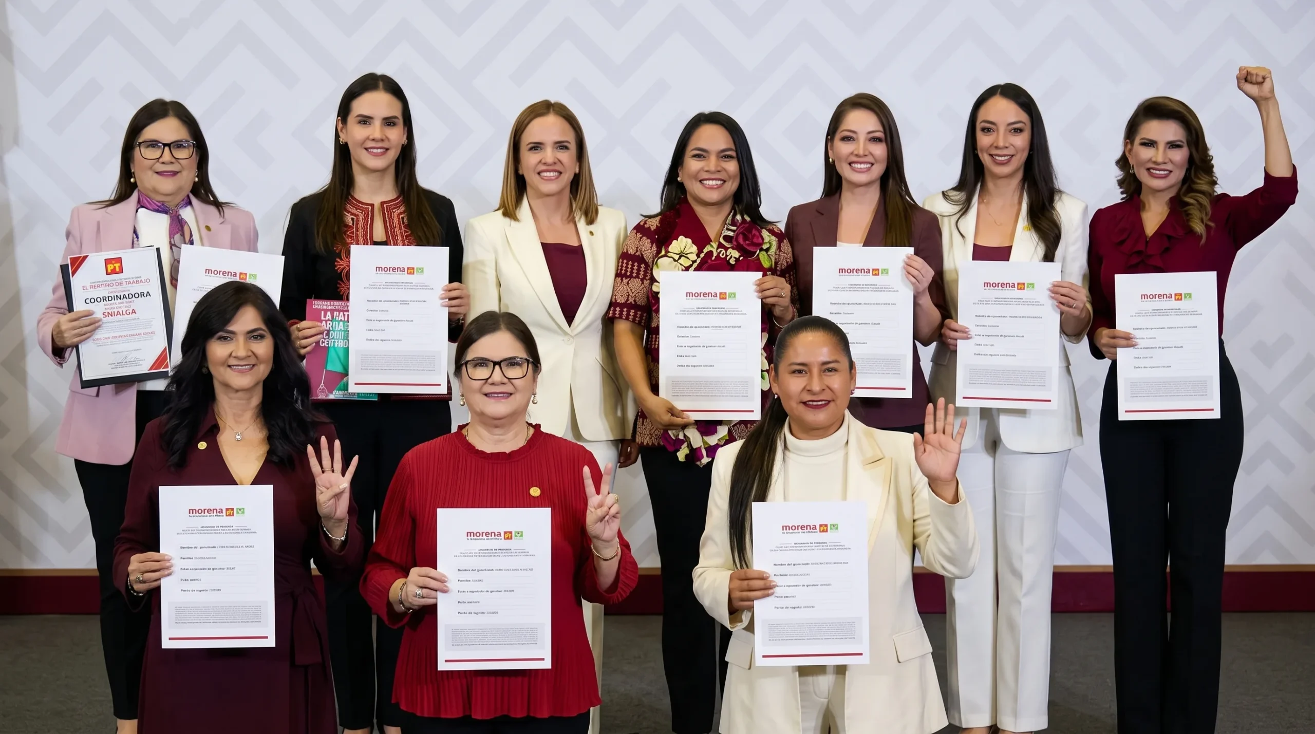 Morena perfila a 10 mujeres para las gubernaturas rumbo al 2027