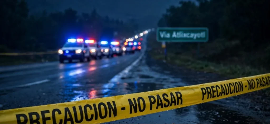 Luces falsas en la Vía Atlixcáyotl: asalto a cuatro personas
