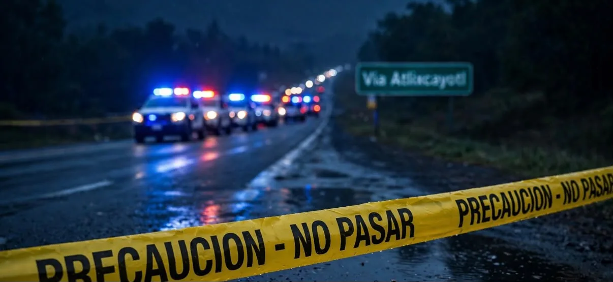 Luces falsas en la Vía Atlixcáyotl: asalto a cuatro personas