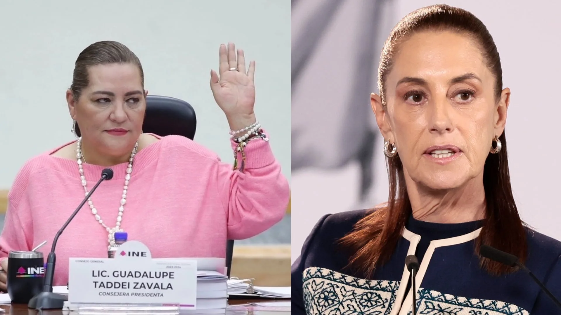 Sheinbaum niega vínculos de Taddei con Morena y crisis electoral 2027